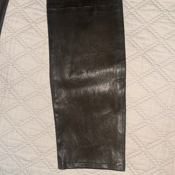 FRAME LEATHER ALI HIGH RISE CIGARETTE PANTS - Picture 13 of 16